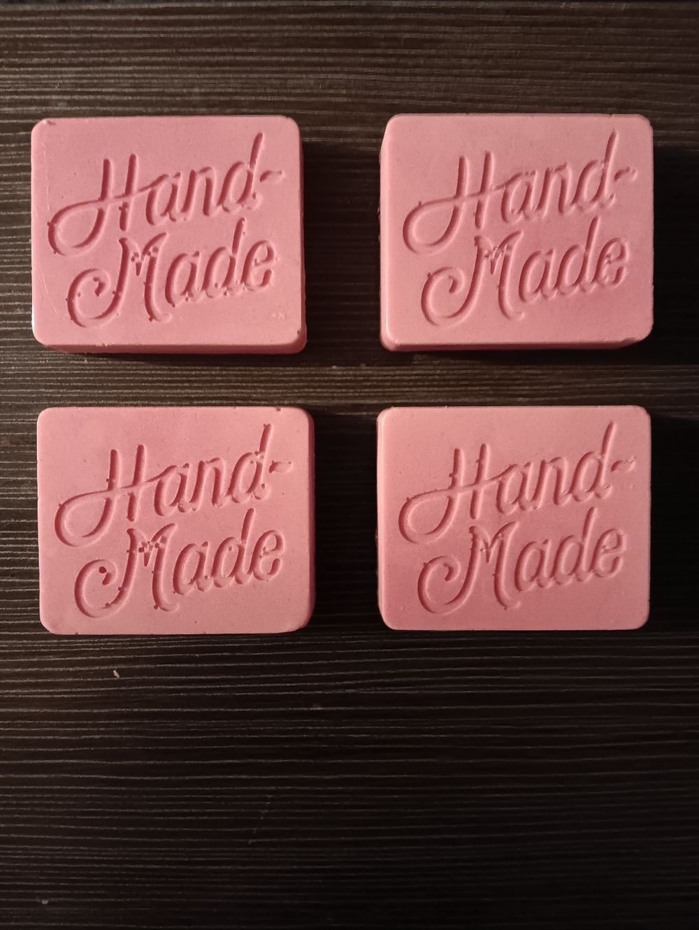 Pink 'Hand-Made' Soap Bars - Set of 4 Japanese Cherry Blossom